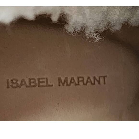 Isabel Marant Totam Shearling Wedge Boots 40 - Picture 7 of 14